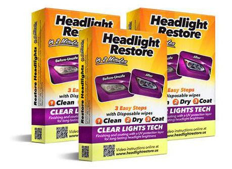 3 Sets- Triple Headlights Lens Restoration Kit- 56% OFF!